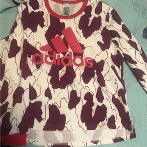 Adidas sweatshirt cream/pink/burgundy XL